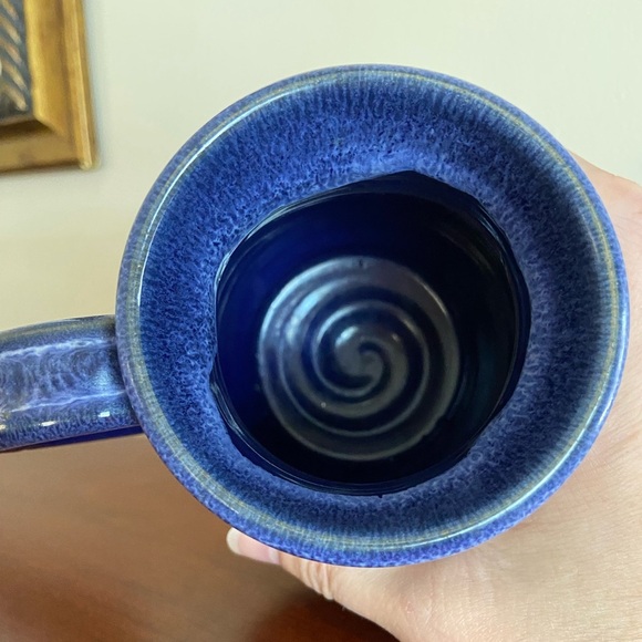 The Players Golf Championship Pottery Drip Glaze Blue Mug w/Cork Bottom - Picture 5 of 7